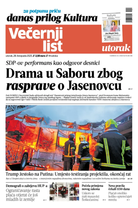 Cover of Vecernji list - Hrvatska