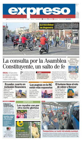 Cover of Diario Expreso