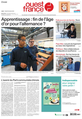 Cover of Ouest France (Cholet)
