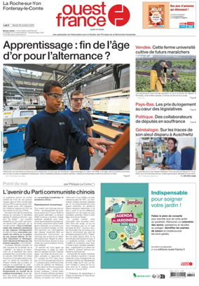 Cover of Ouest France (La Roche-sur-Yon)