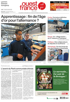 Cover of Ouest France (Lannion)