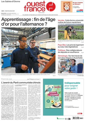 Cover of Ouest France (Les Sables-d'Olonne)