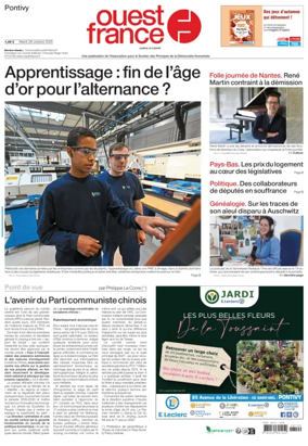 Cover of Ouest France (Pontivy)