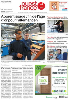 Cover of Ouest France (Pornic / Pays de Retz)