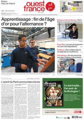 Cover of Ouest France (Redon / Pays de Vilaine)
