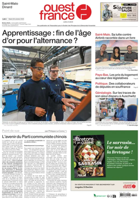 Cover of Ouest France (Saint-Malo)