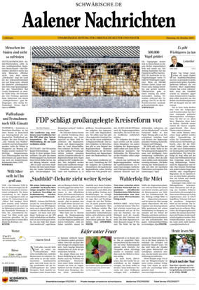 Cover of Aalener Nachrichten