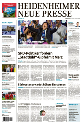 Cover of Heidenheimer Neue Presse