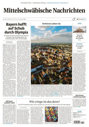 Cover of Mittelschwaebische Nachrichten
