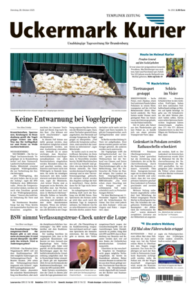 Cover of Templiner Zeitung