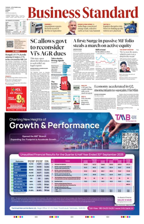 Cover of Business Standard