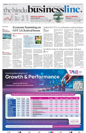 Cover of BusinessLine (Hyderabad)