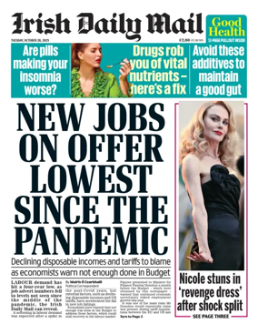 Cover of Irish Daily Mail
