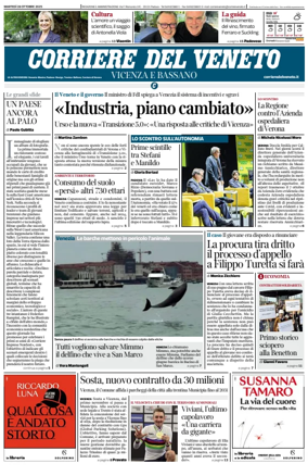 Cover of Corriere del Veneto (Vicenza e Bassano)