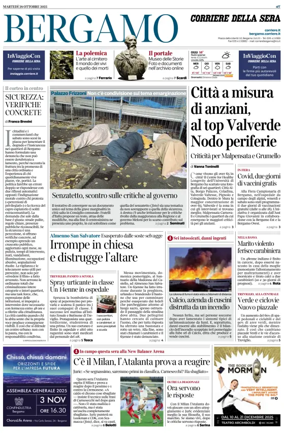 Cover of Corriere della Sera (Bergamo)