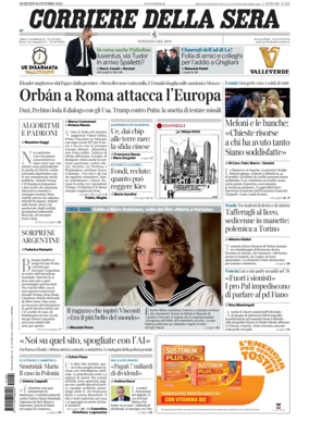 Cover of Corriere della Sera 