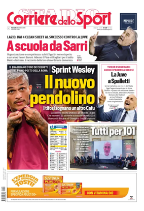 Cover of Corriere dello Sport (Lazio)