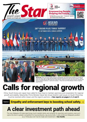 Cover of The Star Malaysia