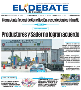 Cover of El Debate de Culiacán