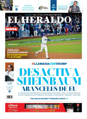 Cover of El Heraldo de Mexico