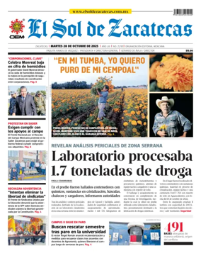 Cover of El Sol de Zacatecas