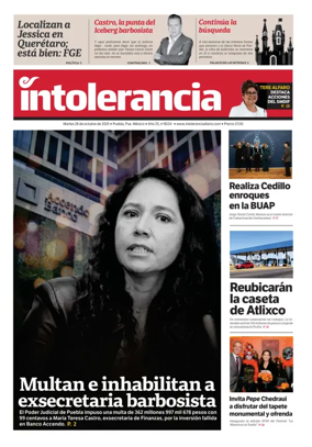 Cover of Intolerancia Diario