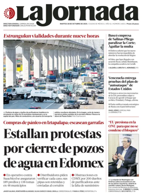 Cover of La Jornada