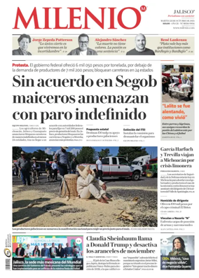 Cover of Milenio Jalisco