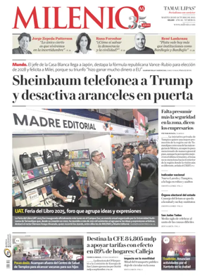 Cover of Milenio Tamaulipas