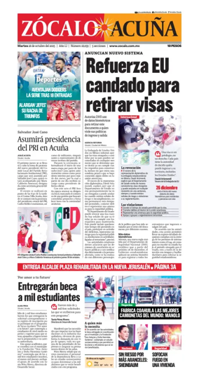 Cover of Zócalo Acuña