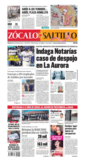 Cover of Zócalo Saltillo