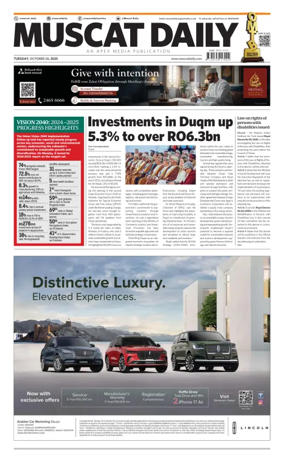Cover of Muscat Daily