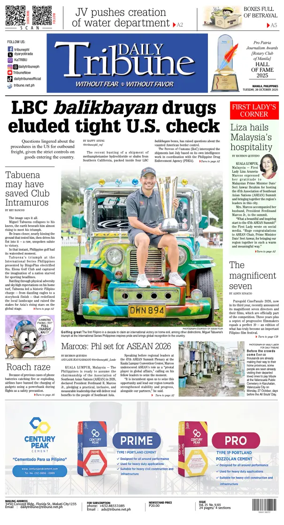 Cover of Daily Tribune (Philippines)