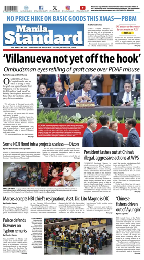 Cover of Manila Standard