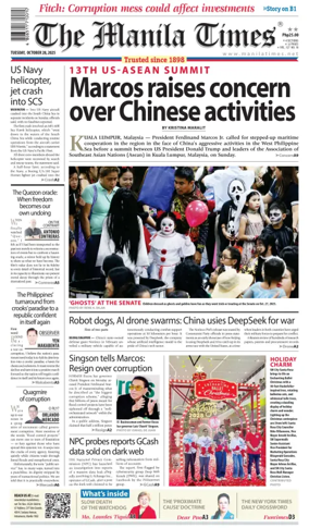 Cover of Manila Times