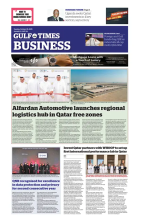 Cover of Gulf Times Business