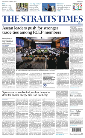 Cover of The Straits Times