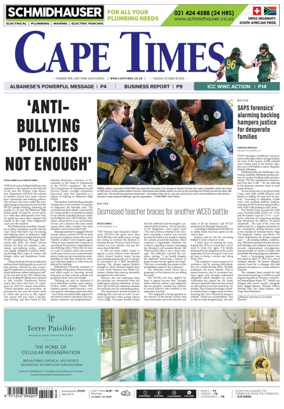 Cover of Cape Times