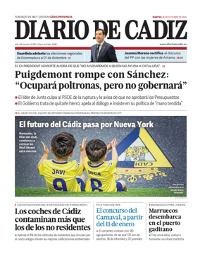 Cover of Diario de Cadiz