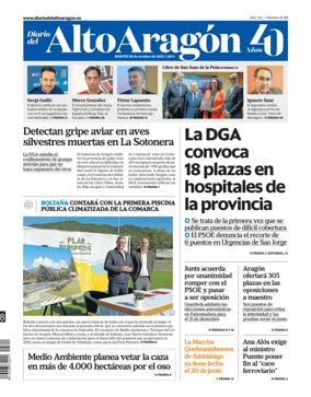 Cover of Diario del Alto Aragón