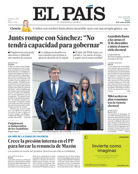 Cover of El País (Catalunya)
