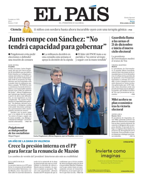 Cover of El País (País Vasco)