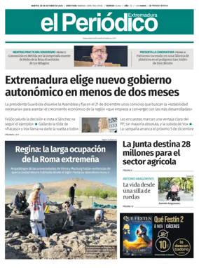 Cover of El Periódico Extremadura