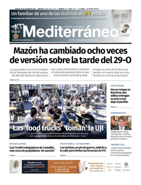 Cover of El Periódico Mediterráneo