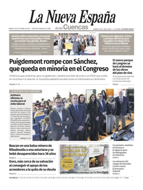 Cover of La Nueva España (Cuencas)