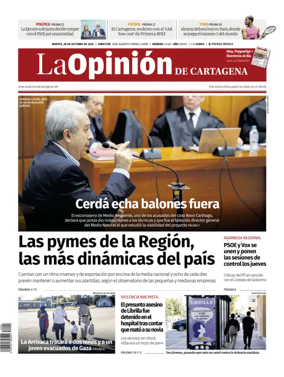 Cover of La Opinion de Murcia (Cartagena)