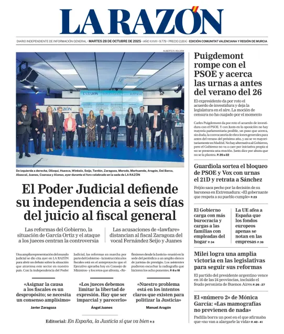Cover of La Razon (Levante)
