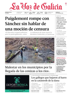 Cover of La Voz de Galicia (Arousa)