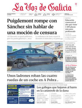 Cover of La Voz de Galicia (Barbanza)