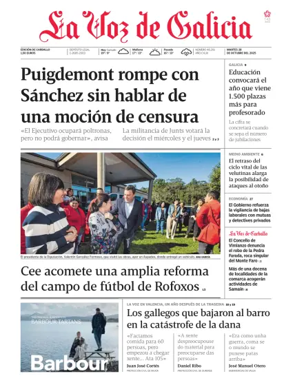 Cover of La Voz de Galicia (Carballo)